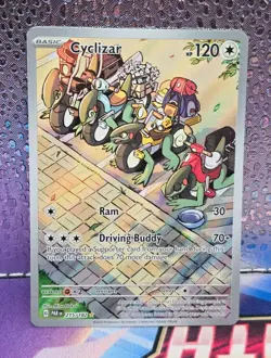 Pokemon TCG Cyclizar Paradox Rift 215/182 Illustration Rare - Image 1