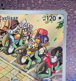 Pokemon TCG Cyclizar Paradox Rift 215/182 Illustration Rare - Image 3