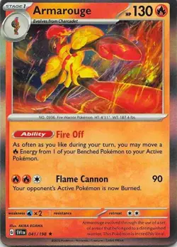 Armarouge 041/198 Scarlet & Violet Rare NM Pokemon TCG - Image 1