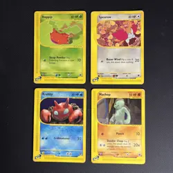Expedition Base Set Pokemon Card Lot MP Krabby Spearow Machop Hoppip Common - Image 1