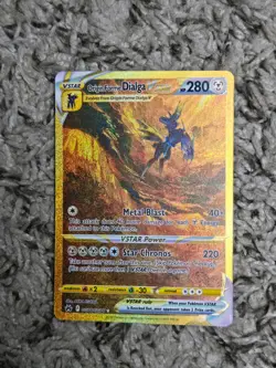 Origin Forme Dialga VSTAR GG68/GG70 Crown Zenith Pokemon Card 2023 Gold - Image 1