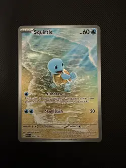 Pokemon TCG Squirtle 170/165 Scarlet & Violet 151 Holo Illustration Rare NM - Image 1