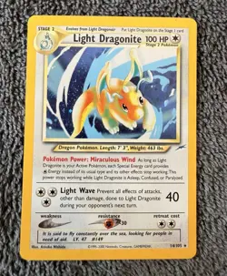The Pokemon Company Light Dragonite 14/105 Neo Destiny Holo Rare Unlimited 100HP - Image 1