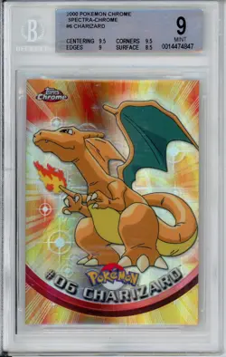 Pokemon Graded: #06 Charizard Spectra Chrome (2000) Beckett 9 - Image 1
