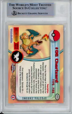 Pokemon Graded: #06 Charizard Spectra Chrome (2000) Beckett 9 - Image 2