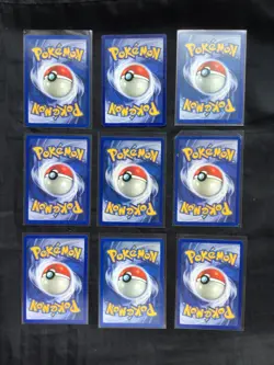 Pokemon Cards: Shadowless Base Set 54 Card Non-Holo Lot - Image 4
