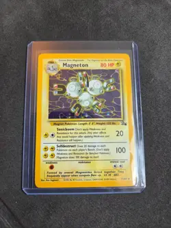 Magneton 11/62 Fossil Holo Pokemon TCG Card Vintage WOTC Rare LP - Image 1