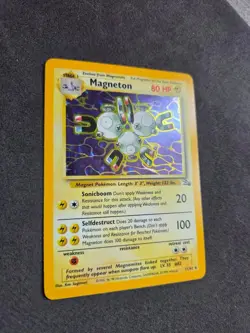 Magneton 11/62 Fossil Holo Pokemon TCG Card Vintage WOTC Rare LP - Image 3