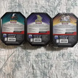 Pokemon Triple Whammy Tin Set of 3 - Tyranitar, Slaking, Darkrai Factory Sealed - Image 3