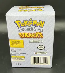 Pokemon Stickers Series 1 One Box Artbox 30 Sealed Packs 1999 Vintage New! Open! - Image 3
