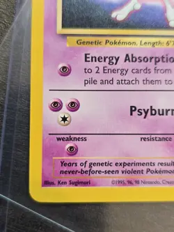 Mewtwo 3 Pokemon TCG Wizards Black Star Promos Ken Sugimori LP+ - Image 4