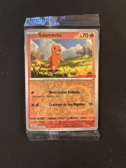 FRENCH Charmander (Salameche) #4 POKEMON 151 SV-MEW GameStop Stamp Promo SEALED - Image 1