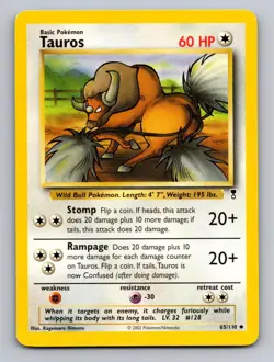 Tauros 65/110 Legendary Collection Uncommon Lightly Played - Image 1