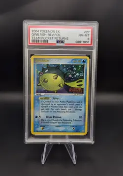 Pokemon TCG - Qwilfish 27/109 Reverse Foil - EX Team Rocket Returns - PSA 8 - Image 1