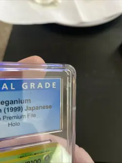 Meganium Neo Premium File Japanese 154 Holo Pokemon Blue Label CGC 9.5 - Image 3