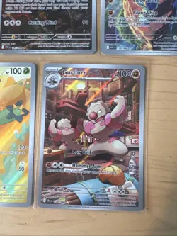 Pokemon TCG Black Bolt White Flare Lot Of 5 Cards / Full Art IR Promo Gurdurr - Image 5