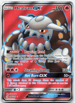 Heatran GX 216/236 Ultra Rare Unified Minds Pokemon Near Mint - Image 1