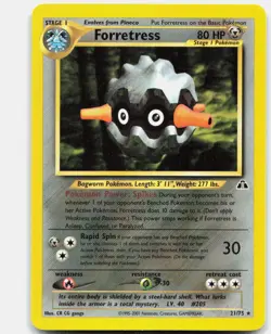 Forretress 21/75 Rare Neo Discovery Pokemon Unlimited Lightly Played - Image 1