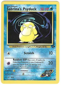 Pokemon Sabrina's Psyduck 99/132 Gym Challenge - Image 1