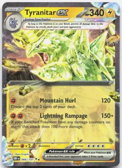 Tyranitar ex 066/197 Double Rare Obsidian Flames Pokemon Near Mint - Image 1