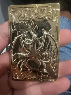 Charizard Pokemon 23K Gold Plated Trading Card Burger King 1999 - Image 2