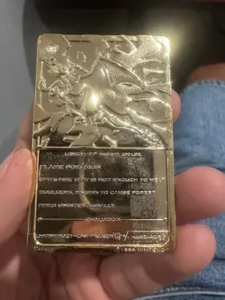Charizard Pokemon 23K Gold Plated Trading Card Burger King 1999 - Image 3