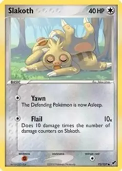 Slakoth (#73/107) EX - Deoxys HP Pokemon - Image 1