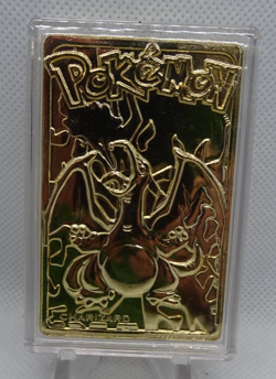 Charizard Pokemon 23K Gold Plated Trading Card 1999 Burger King Pokeball COA - Image 2