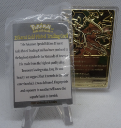 Charizard Pokemon 23K Gold Plated Trading Card 1999 Burger King Pokeball COA - Image 5