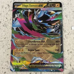 Mega Zeraora EX Holo Pitch Black 027/084 Pokemon TCG English - Image 1