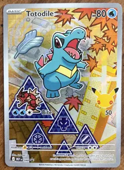 Pokemon TCG Totodile 048 Black Star Promo First Partners Collection Series 2 NM - Image 1