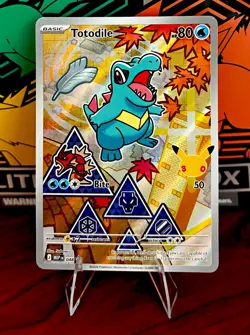 Totodile 048 First Partner Series 2 Illustration Rare Holo Promo EN Pokemon TCG - Image 1