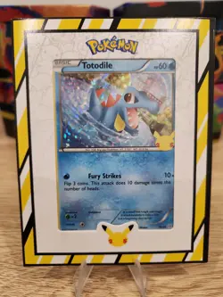 Pokemon TCG - Totodile - 18/25 Holo McDonald's 25th Anniversary Promo With Frame - Image 1