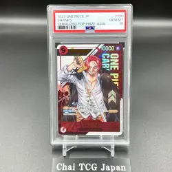 PSA10 Shanks Flagship Battle Prize For Asia ONE PIECE Card Japanese Serial - Image 1