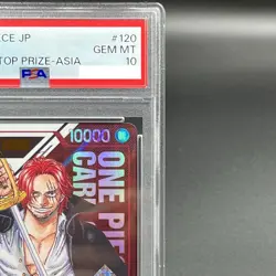 PSA10 Shanks Flagship Battle Prize For Asia ONE PIECE Card Japanese Serial - Image 3