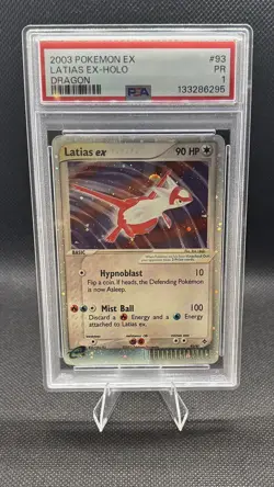 PSA 1 2003 Pokemon EX Dragon Latias EX Holo Foil Rare 93/97 - Image 1