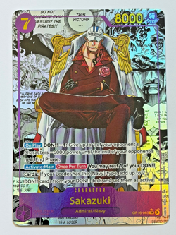 Bandai One Piece Card Game Sakazuki OP16-065 Manga Alt Art Holo English - Image 1