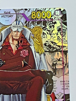 Bandai One Piece Card Game Sakazuki OP16-065 Manga Alt Art Holo English - Image 3