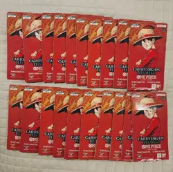 Lot Of 20 - One Piece TCG: Carrying On His Will Sleeved Booster OP-13 English - Image 1