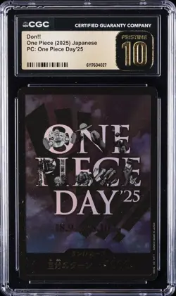 2025 ONE PIECE JAPANESE PC: ONE PIECE DAY'25 DON!! CGC 10 PRISTINE - Image 1