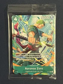 One Piece TCG Roronoa Zoro P-114 Convention Exclusive Promo Card Sealed English - Image 1