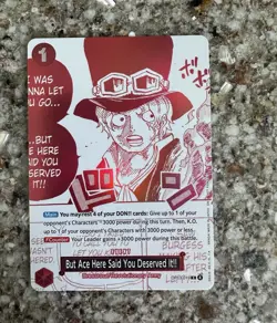 One Piece OP13-019 But Ace Here Said You Deserved It Alt Art Promo NM - Image 1