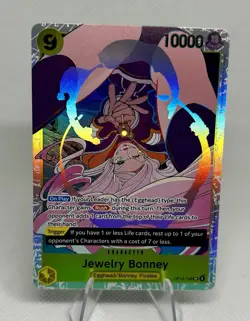 OP-13 Jewelry Bonney 108 SR Carrying On His Will Foil OP13-108 NM One Piece Card - Image 1