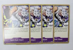 4x Gum-Gum Giant - One Piece OP09-078 Rare - Playset English - Pack Fresh NM - Image 1