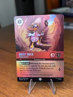 Disney Lorcana Daisy Duck - Trendy Traveler (Epic) 216/204 Wilds Unknown Holo - Image 1