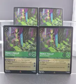 Disney Lorcana Prince Phillip - Warden of the Woods 72/204 Fabled R Foil 4 Cards - Image 1