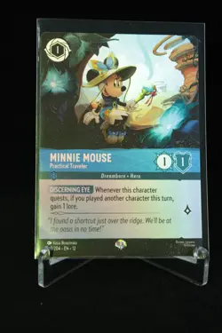 Minnie Mouse Practical Traveler Disney Lorcana Dreamborn Hero Foil - Image 1
