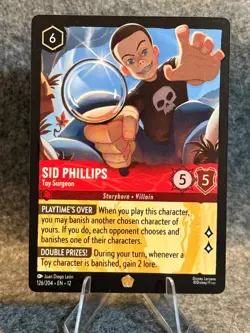 Disney Lorcana - Sid Phillips - Toy Surgeon -126/204 Wilds Unknown-Regular- NM!! - Image 1