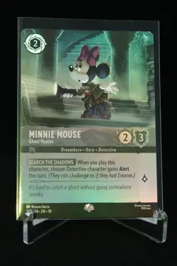 Minnie Mouse Ghost Hunter Disney Lorcana Dreamborn Hero Detective Foil - Image 1