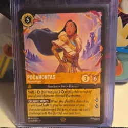 Disney Lorcana Pocahontas Peacekeeper Card 22/204 Winterspell Pocahontas - Image 1